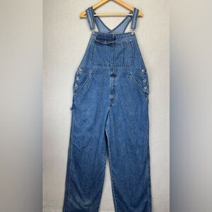 Vintage Y2K Levis Silver Tab Fits Men’s Size XL Blue Denim Baggy Overalls Faded